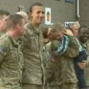 Toddler couldn’t wait for military protocol to greet his returning mom